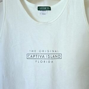 ( Latitude 44 ) Captiva Island  Cotton Tank Top / Sleevless Tee